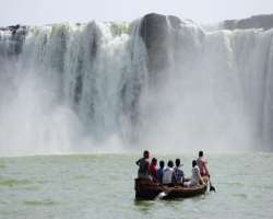 Below the falls, various water adventures are offe Below the falls, various water adventures are offered including local boat facilities, paddle boating, and more. Many local people are associated with